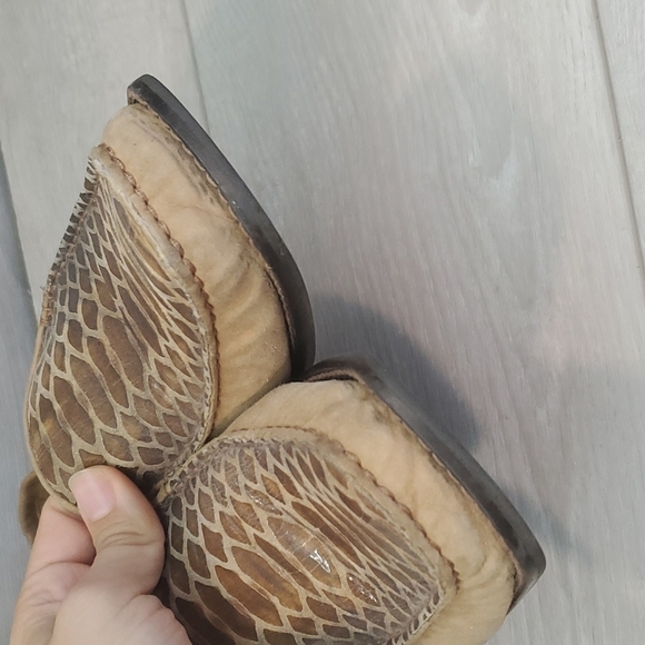 Stuart Weitzman Womens Suede Croc Style Loafer Flats shoes sz 10M - Picture 4 of 14